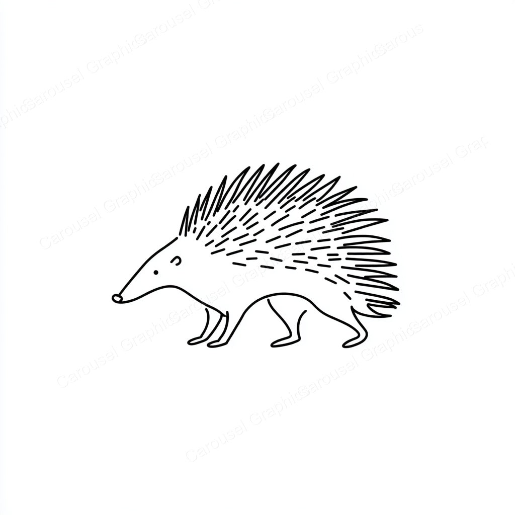Porcupine Vector Graphic preview