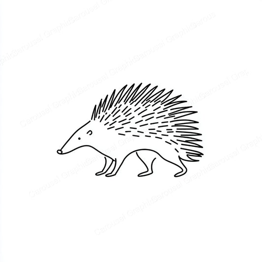 Porcupine Vector Graphic preview