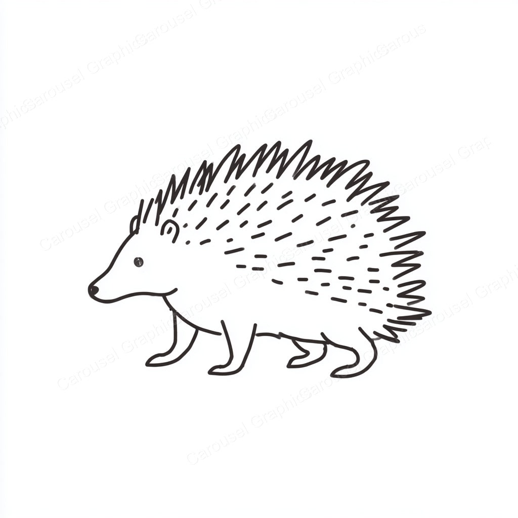 Porcupine Vector Graphic preview