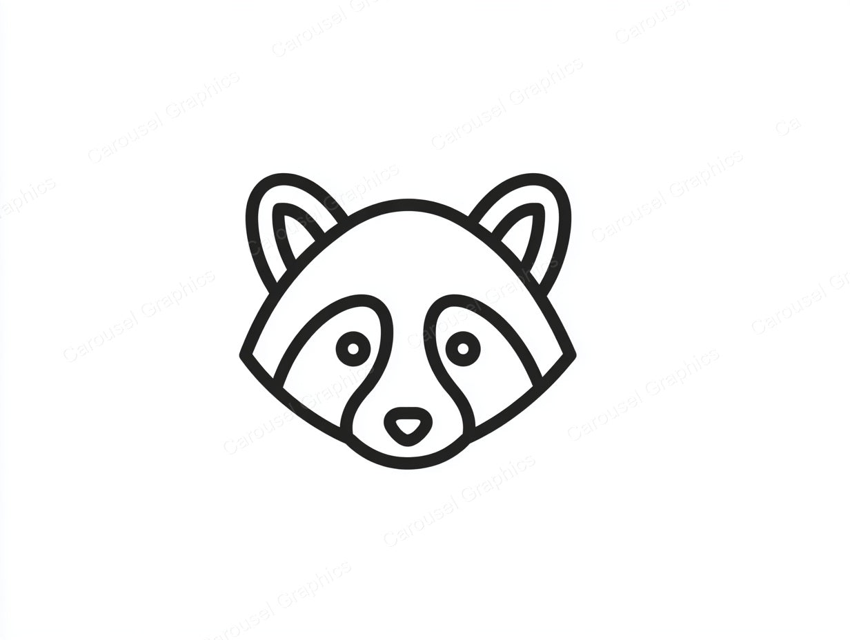 Raccoon Vector Graphic preview
