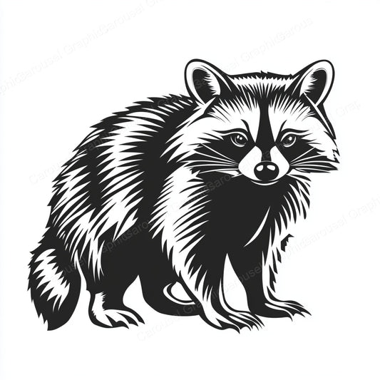 Raccoon Vector Graphic preview
