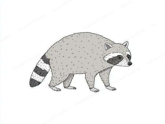 Raccoon Vector Graphic preview