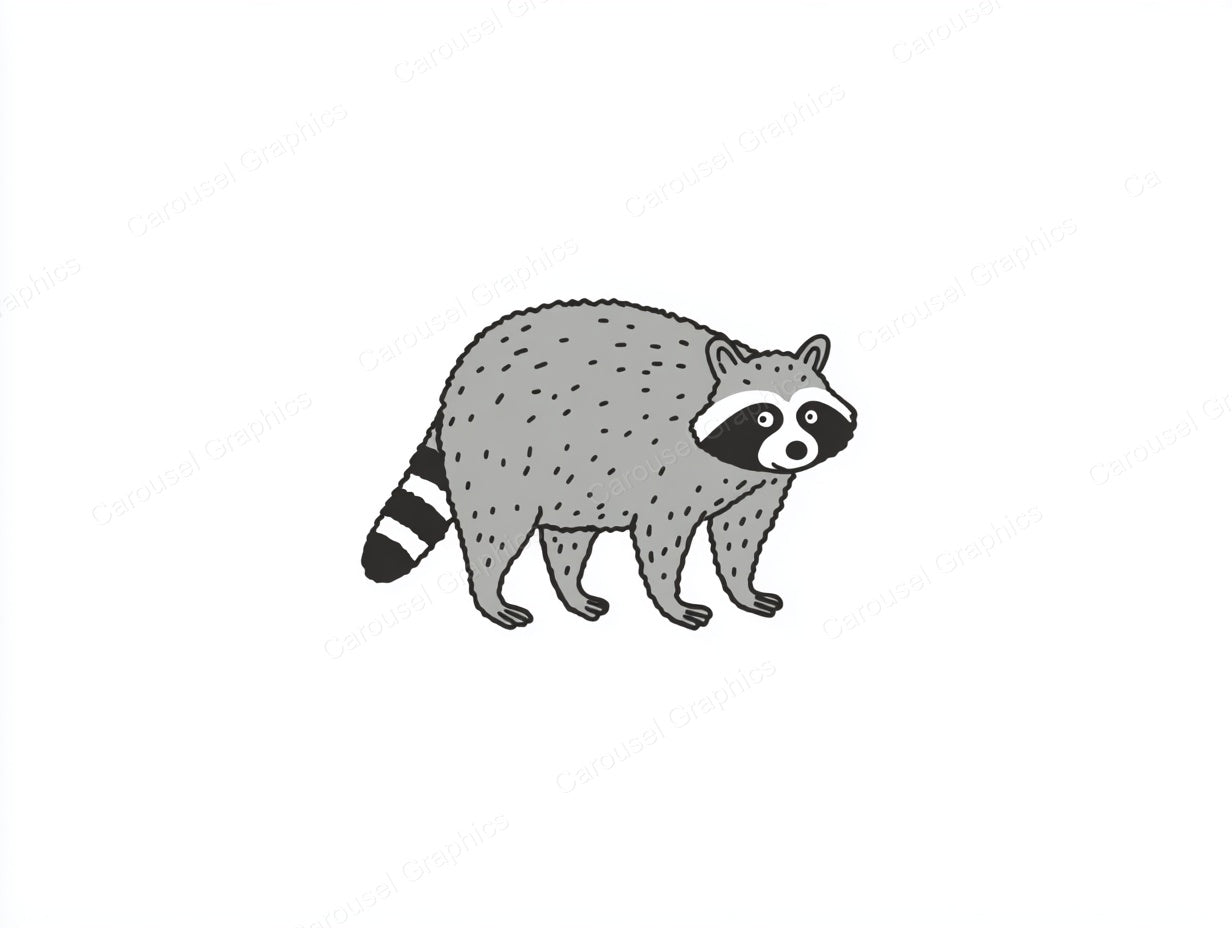 Raccoon Vector Graphic preview