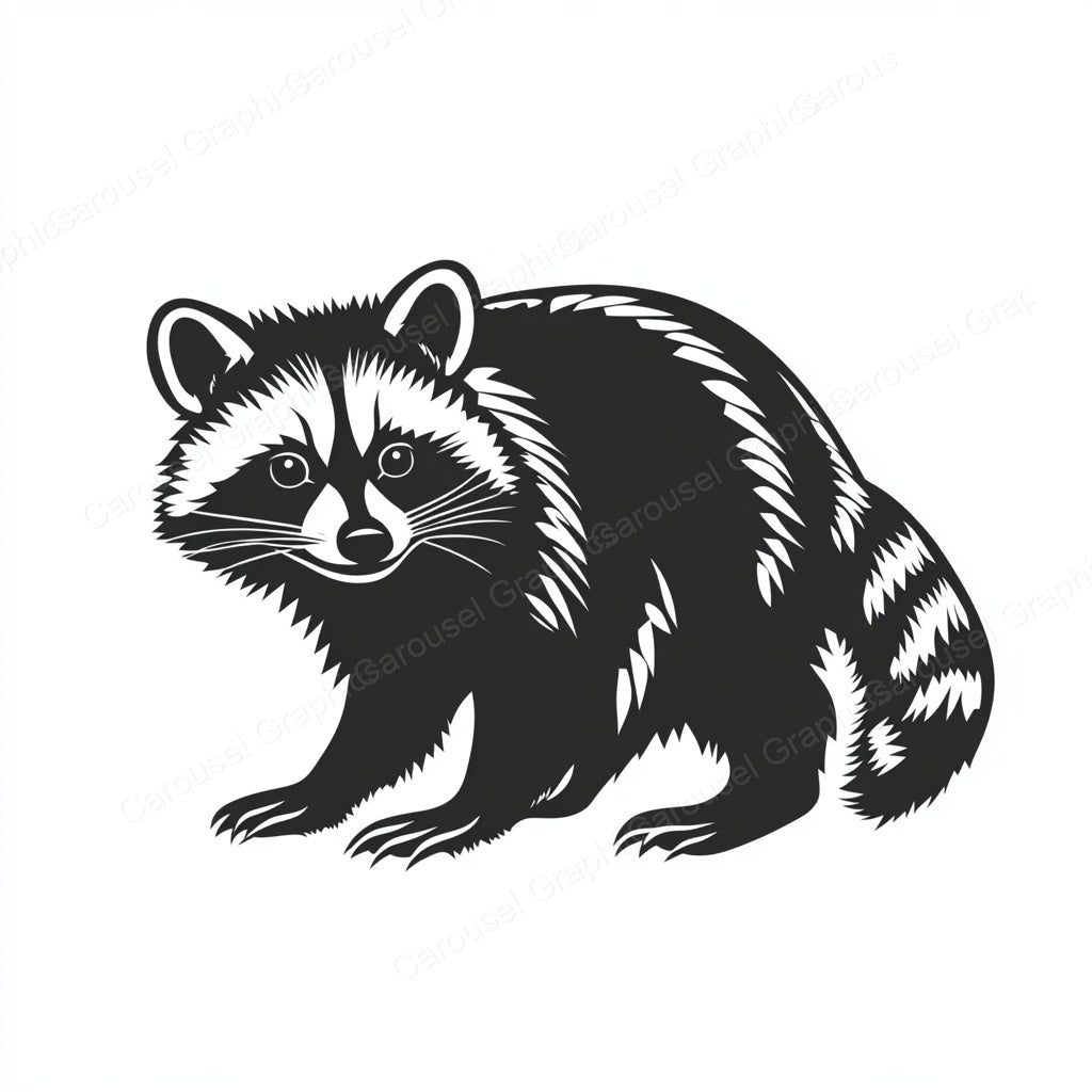 Raccoon Vector Graphic preview