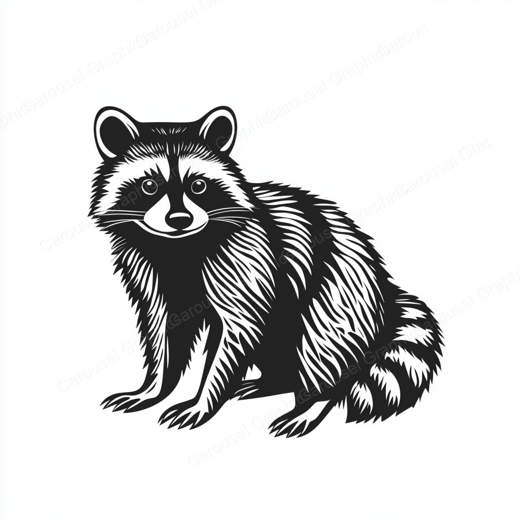 Raccoon Vector Graphic preview