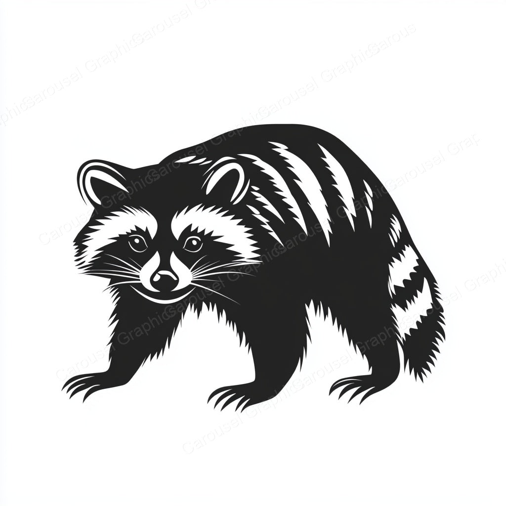Raccoon Vector Graphic preview
