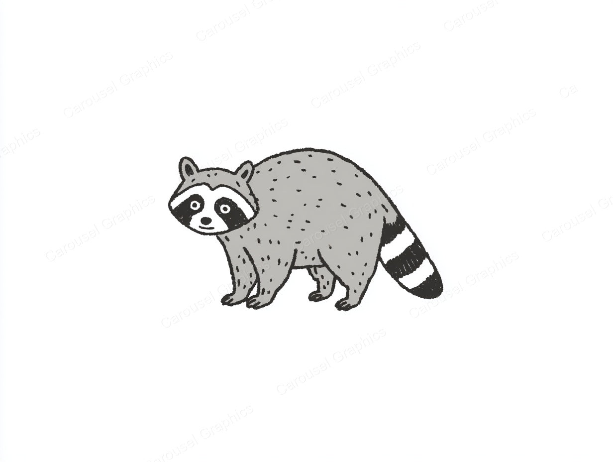 Raccoon Vector Graphic preview