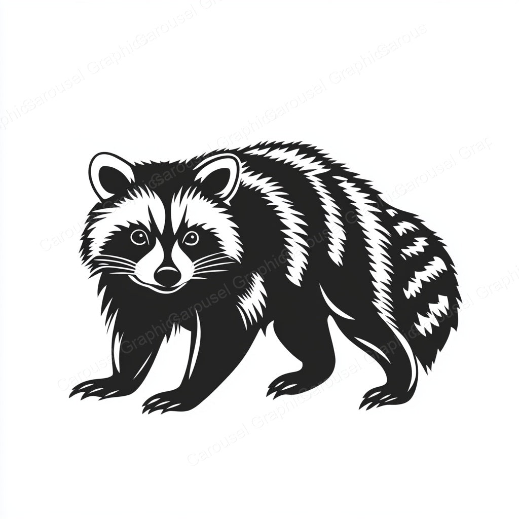 Raccoon Vector Graphic preview