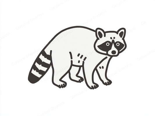 Raccoon Vector Graphic preview