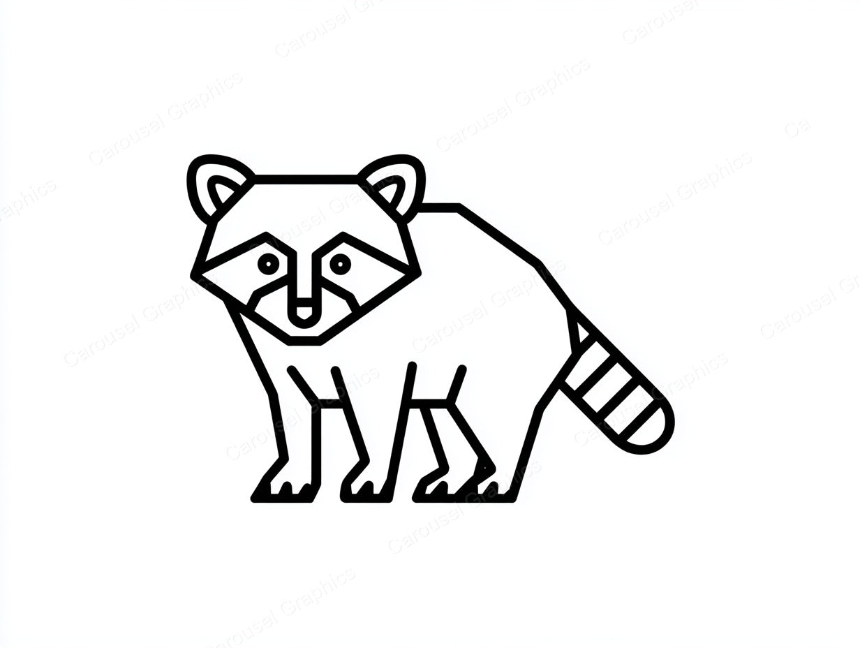Raccoon Vector Graphic preview
