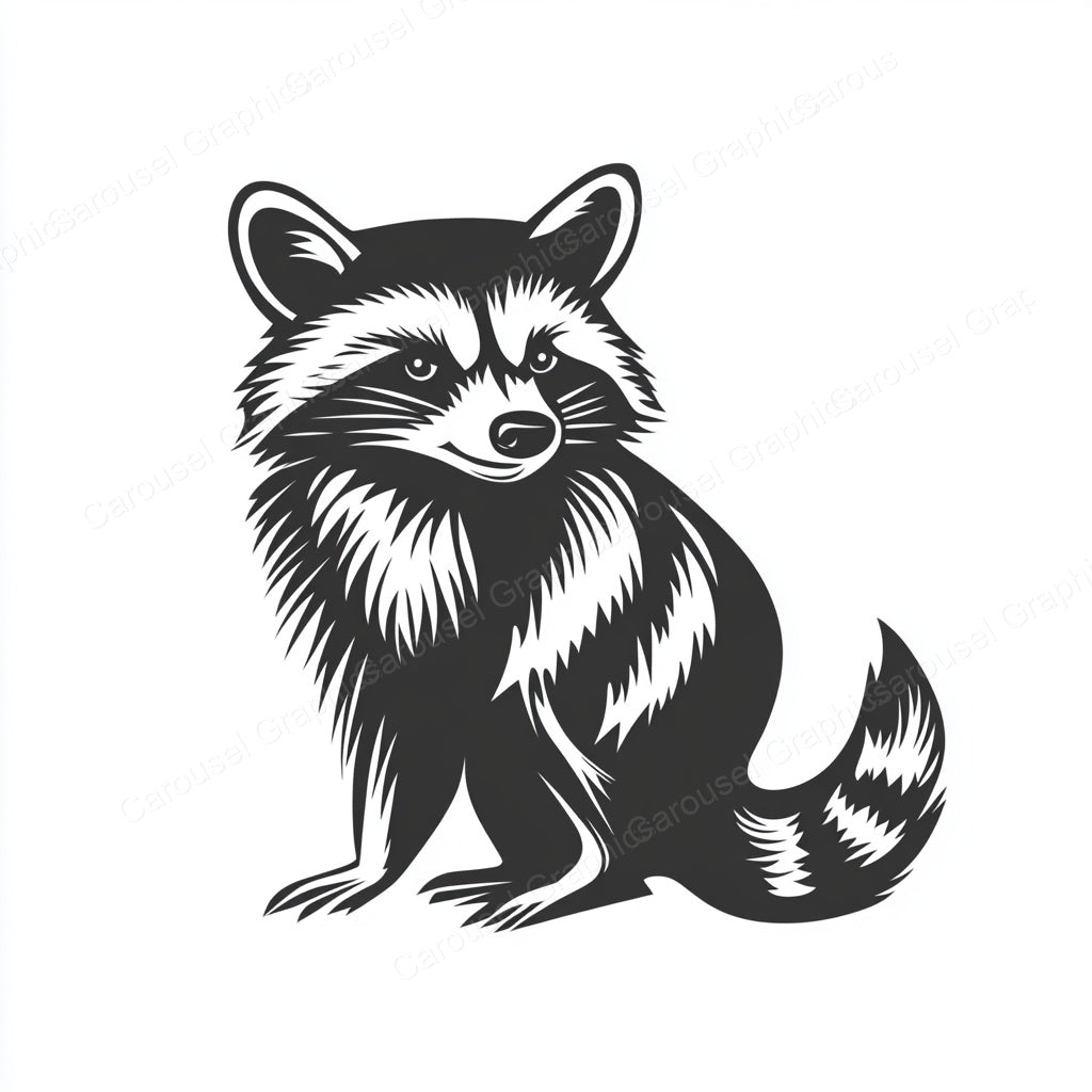 Raccoon Vector Graphic preview
