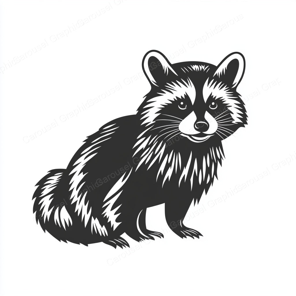 Raccoon Vector Graphic preview