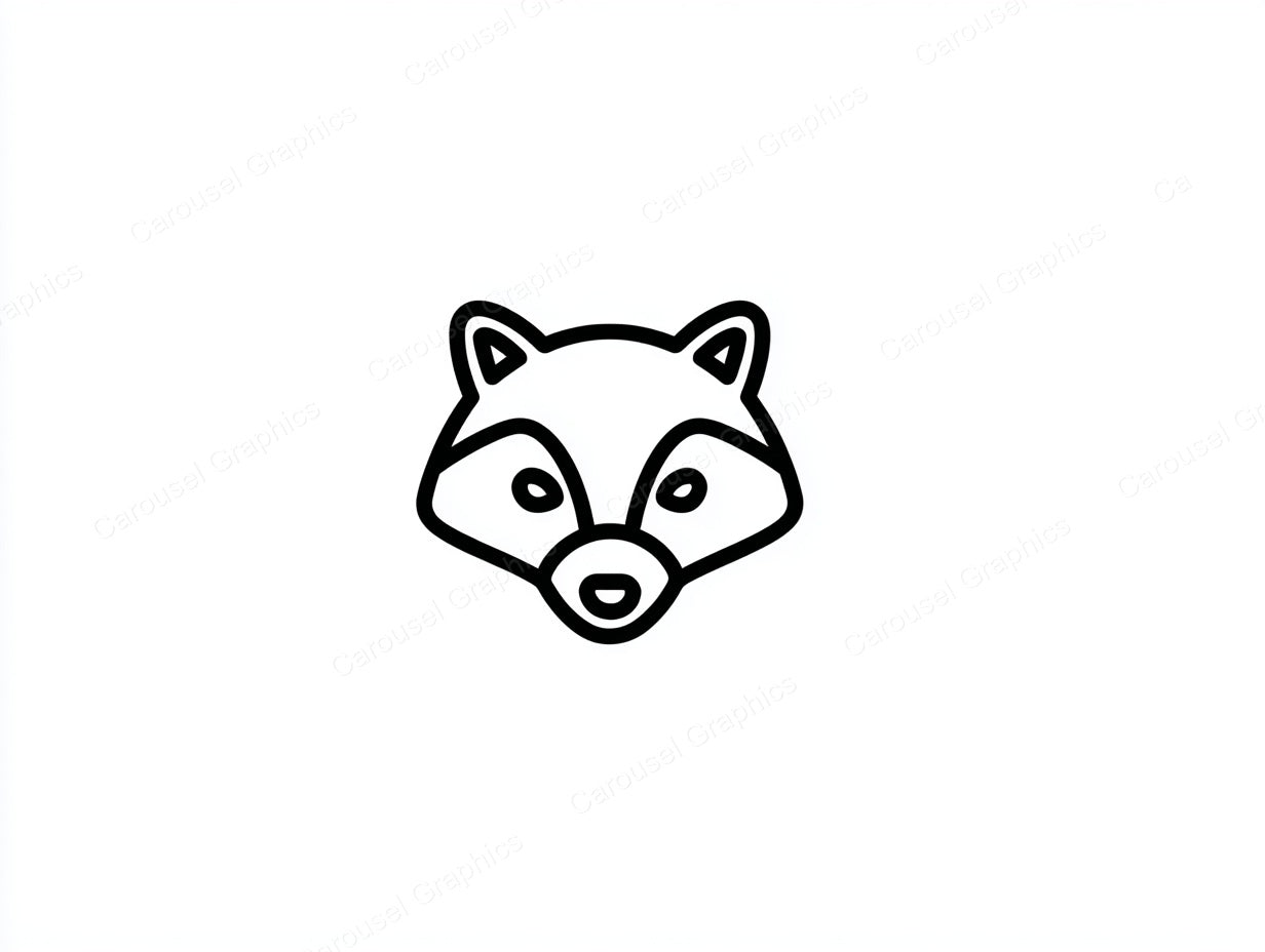 Raccoon Vector Graphic preview