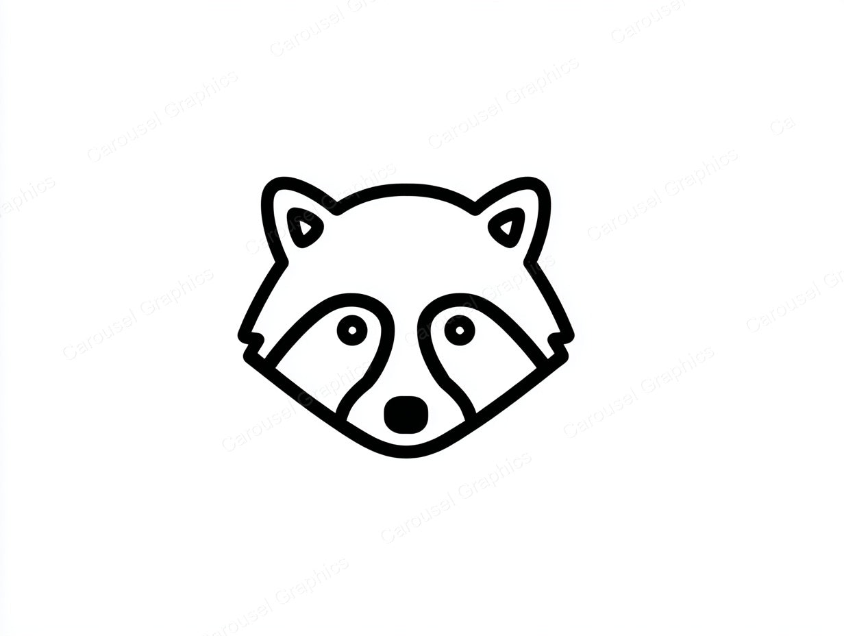 Raccoon Vector Graphic preview