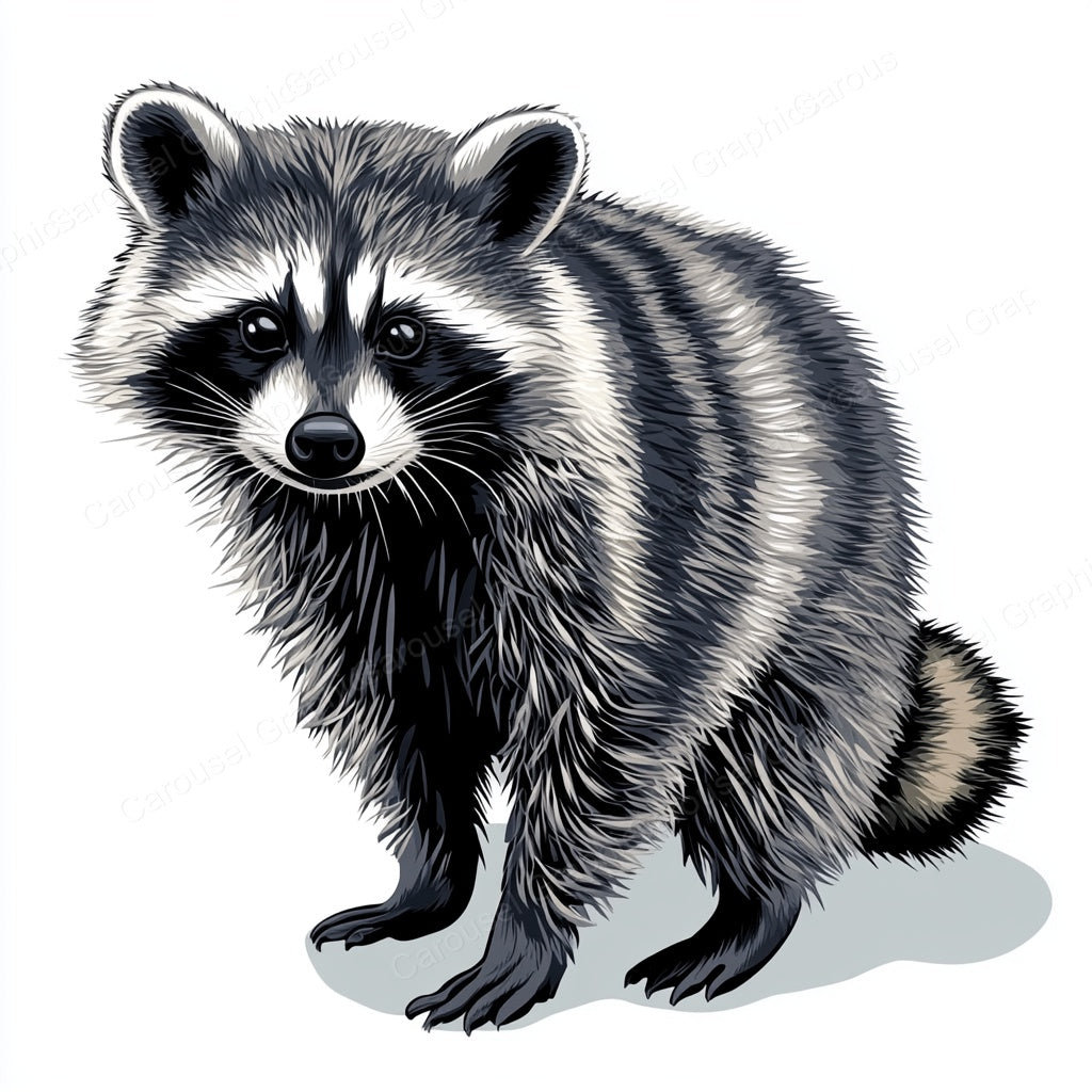 Raccoon Vector Graphic preview