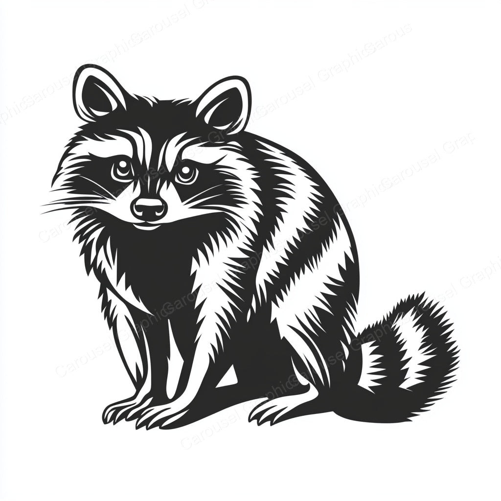 Raccoon Vector Graphic preview