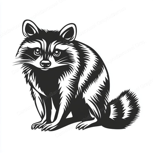 Raccoon Vector Graphic preview