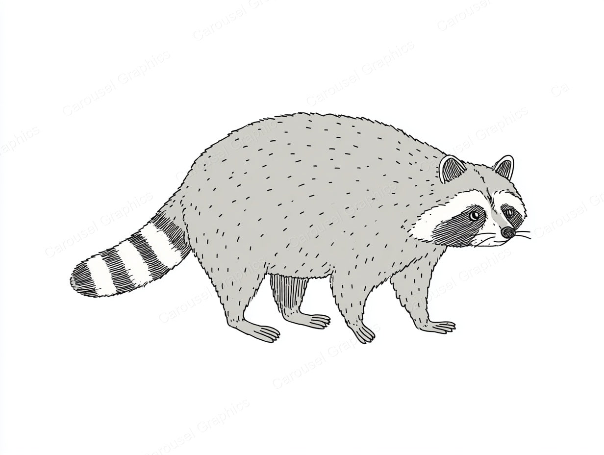 Raccoon Vector Graphic preview