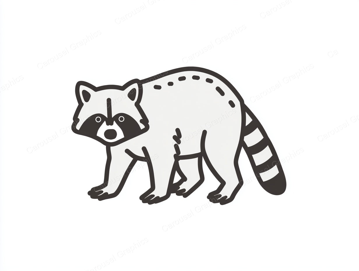 Raccoon Vector Graphic preview