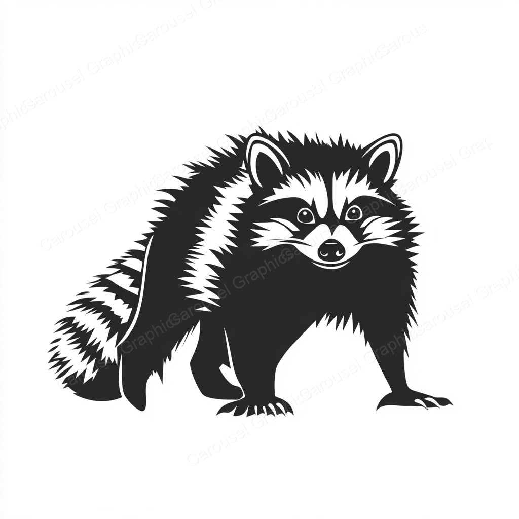 Raccoon Vector Graphic preview