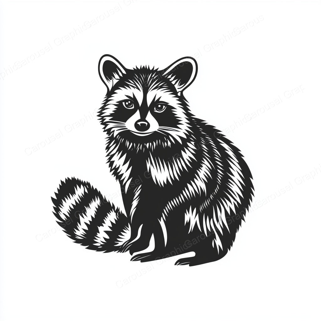 Raccoon Vector Graphic preview