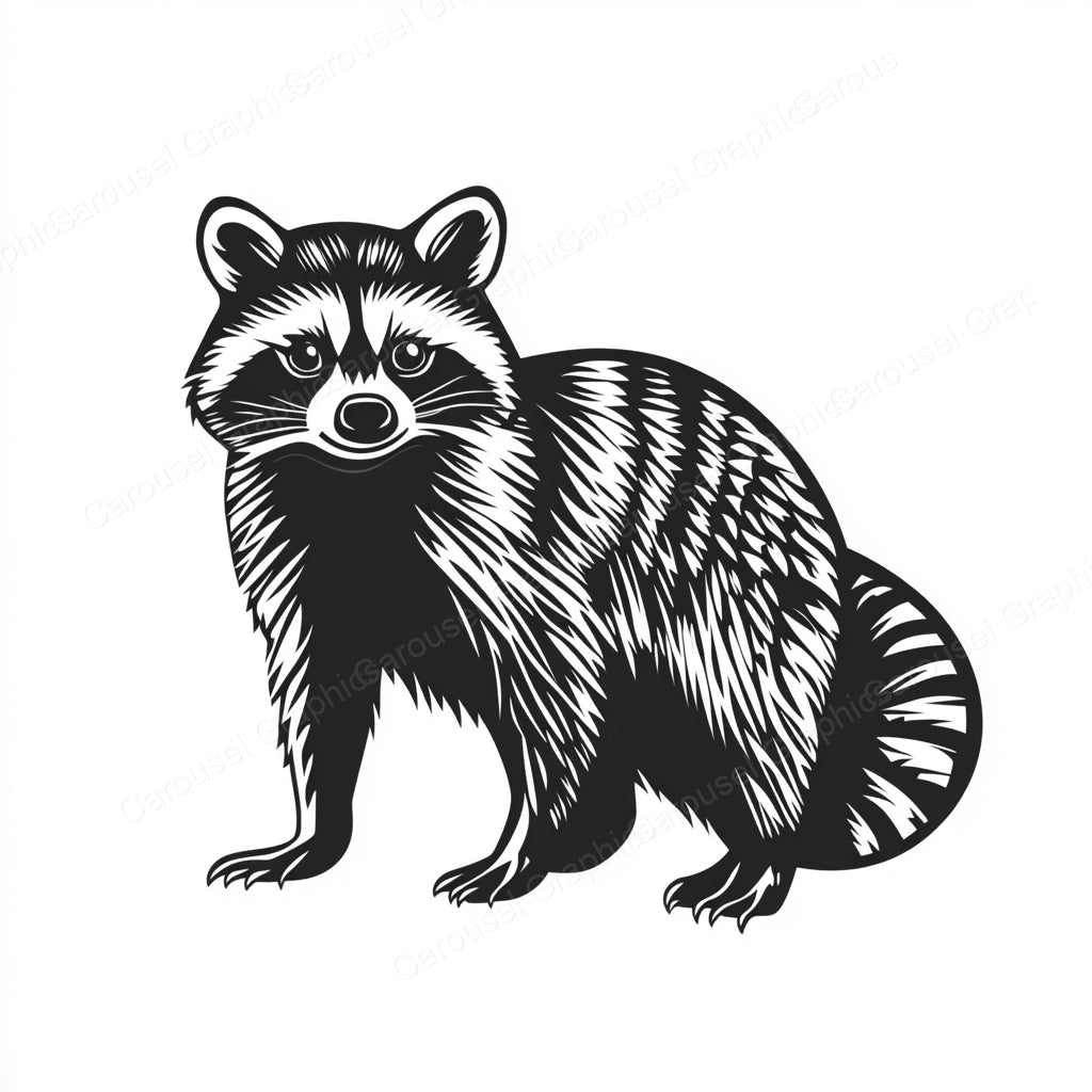 Raccoon Vector Graphic preview