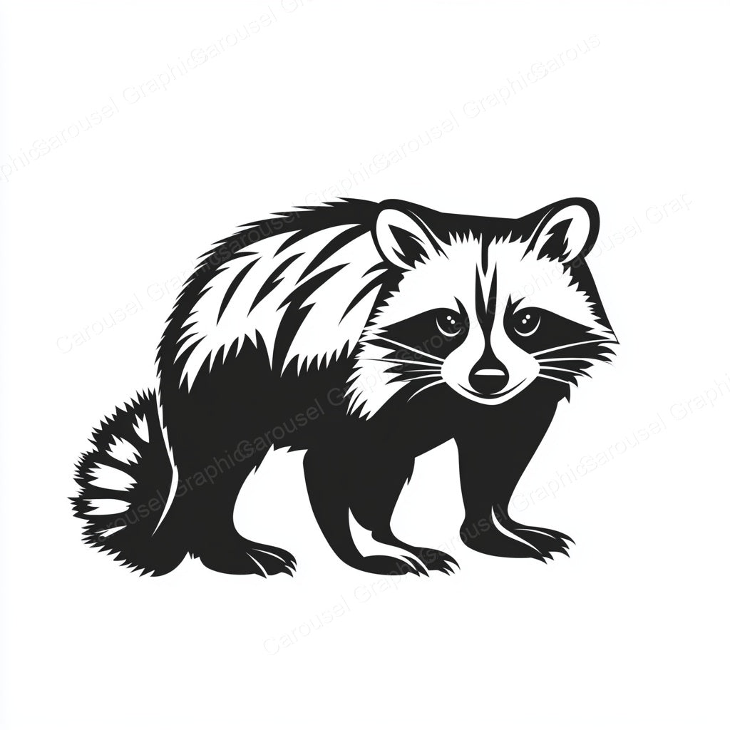 Raccoon Vector Graphic preview