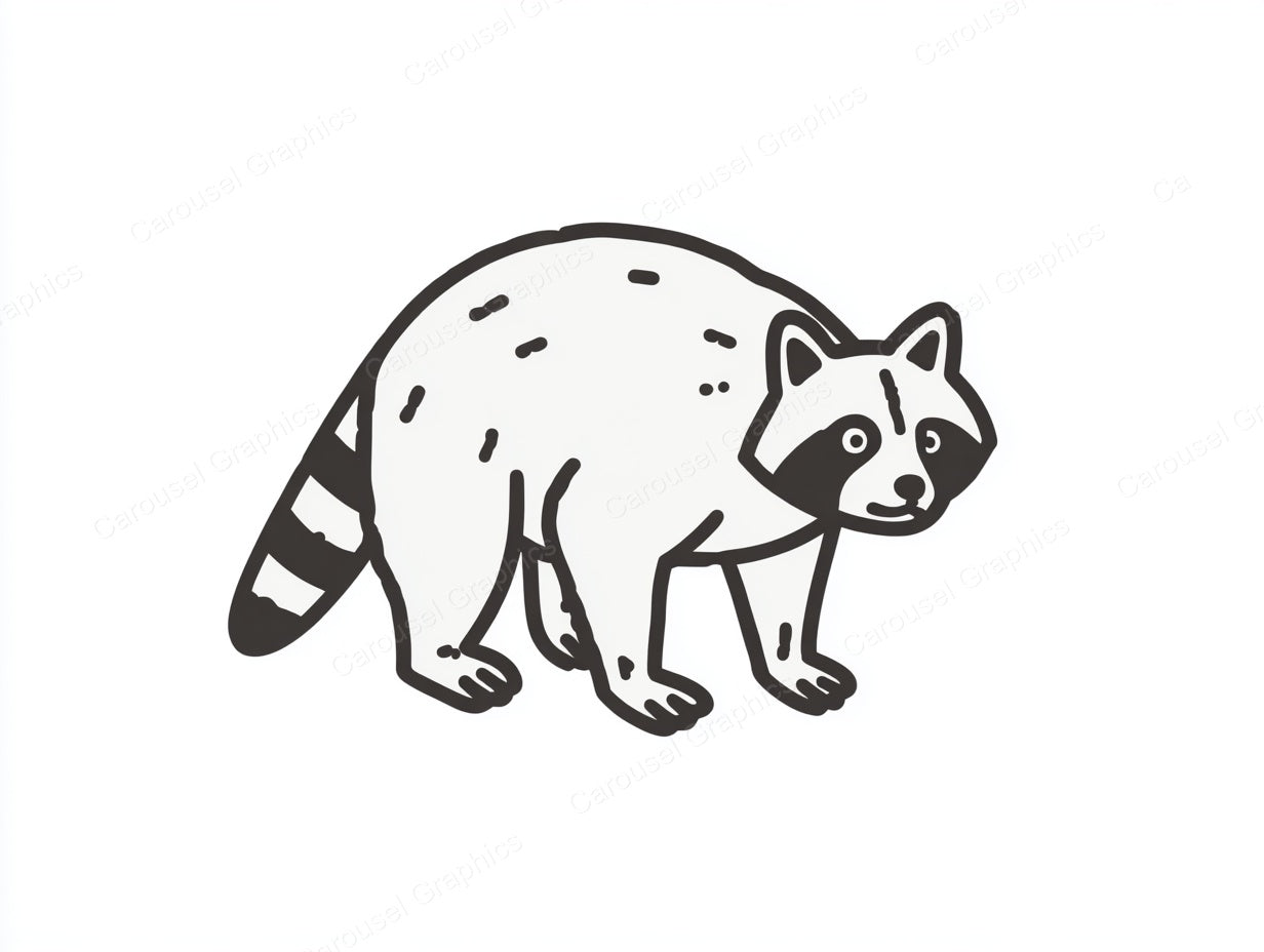 Raccoon Vector Graphic preview