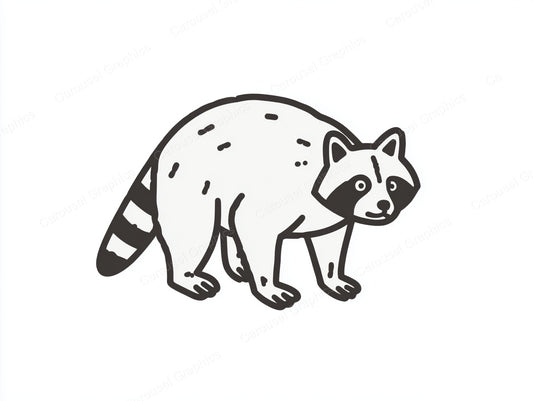 Raccoon Vector Graphic preview