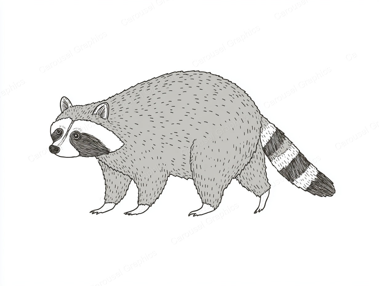 Raccoon Vector Graphic preview
