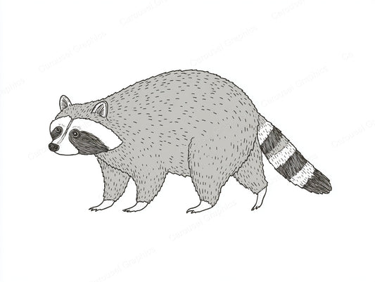 Raccoon Vector Graphic preview