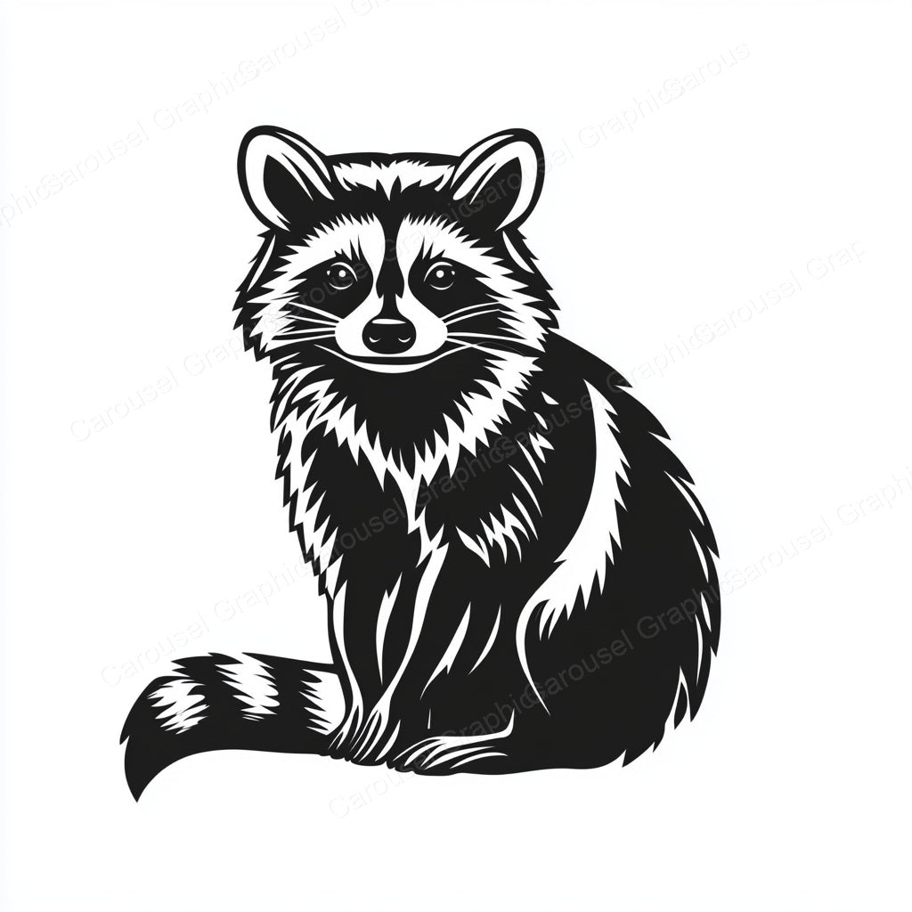 Raccoon Vector Graphic preview