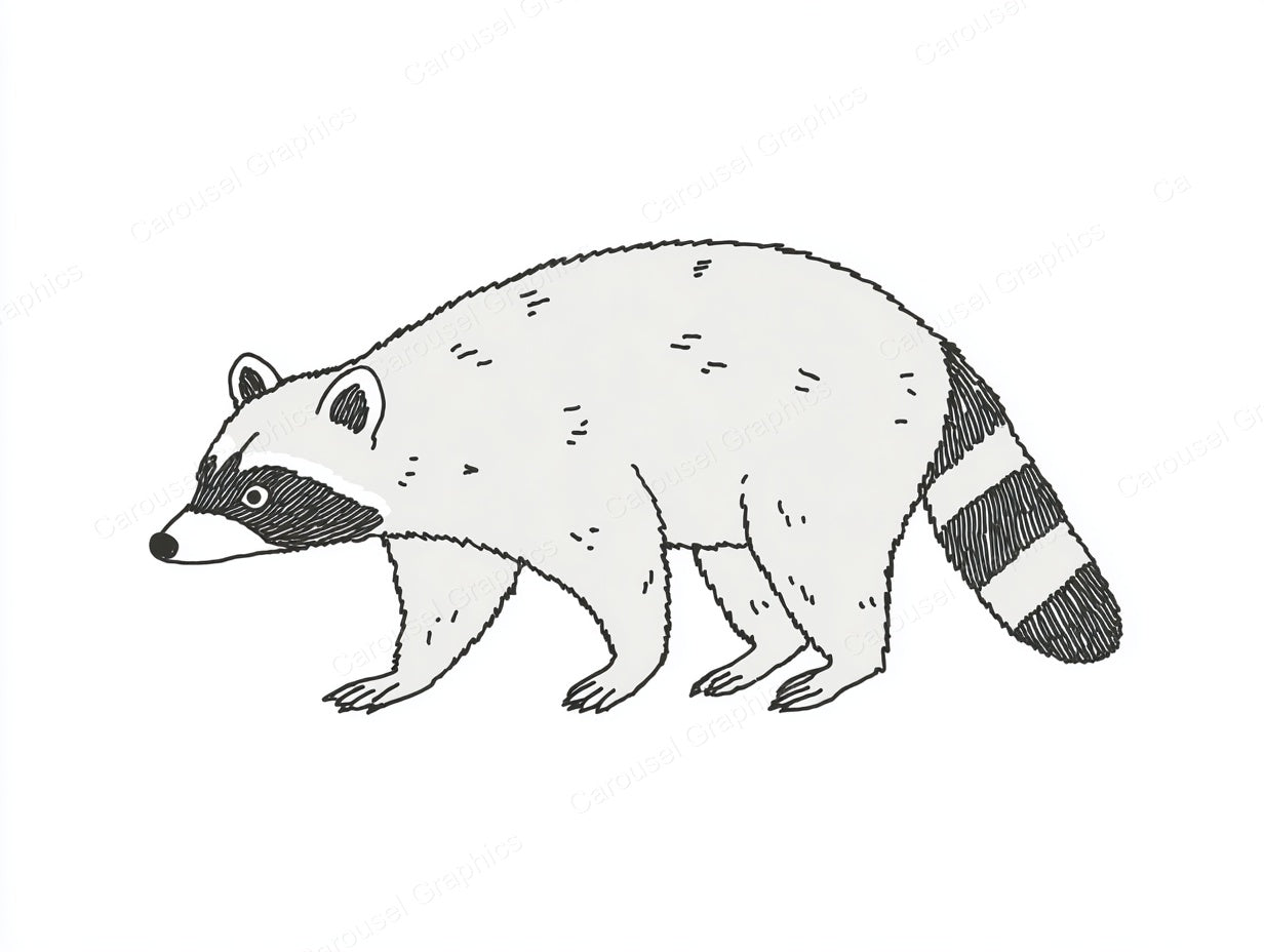 Raccoon Vector Graphic preview
