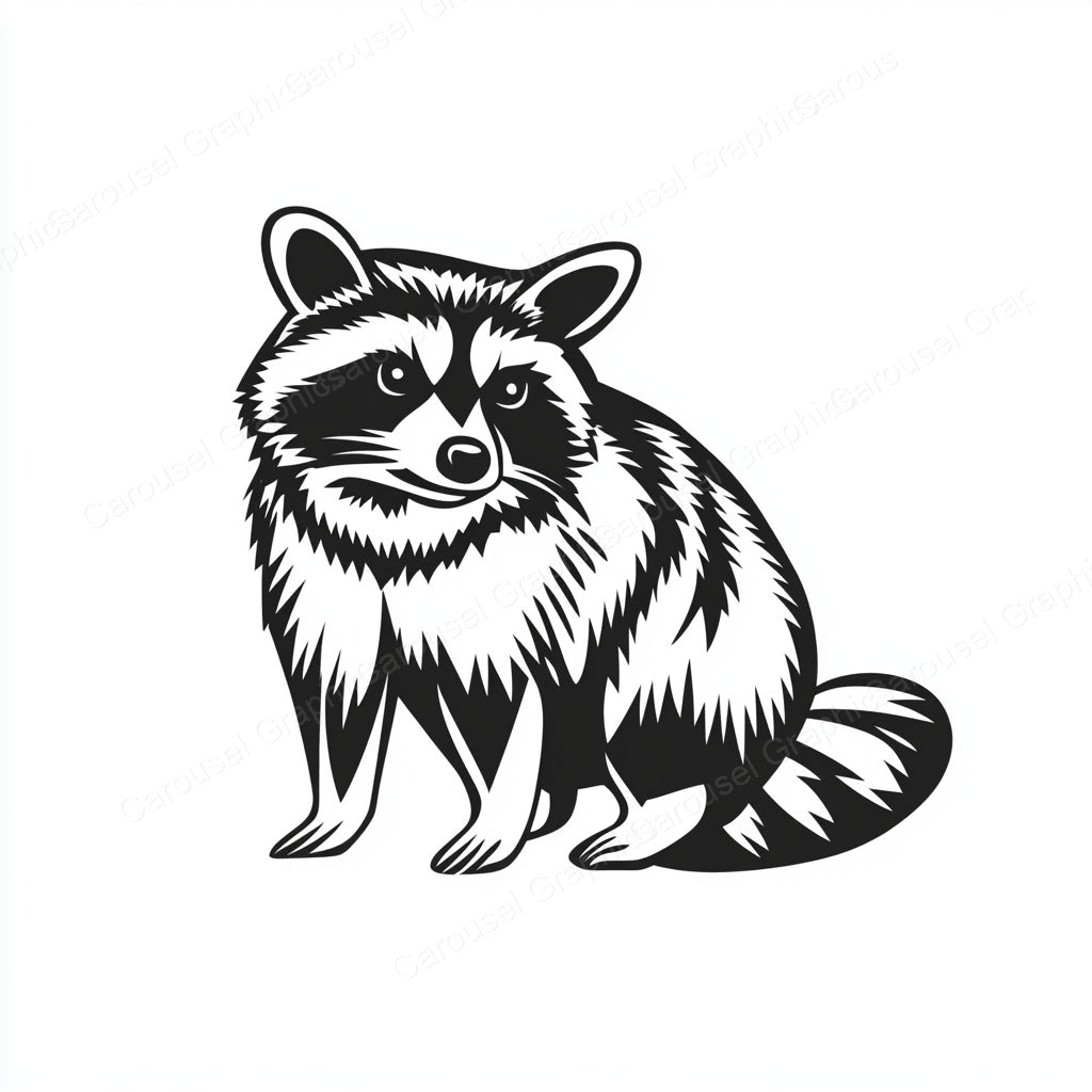 Raccoon Vector Graphic preview