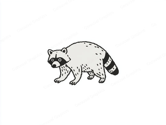 Raccoon Vector Graphic preview