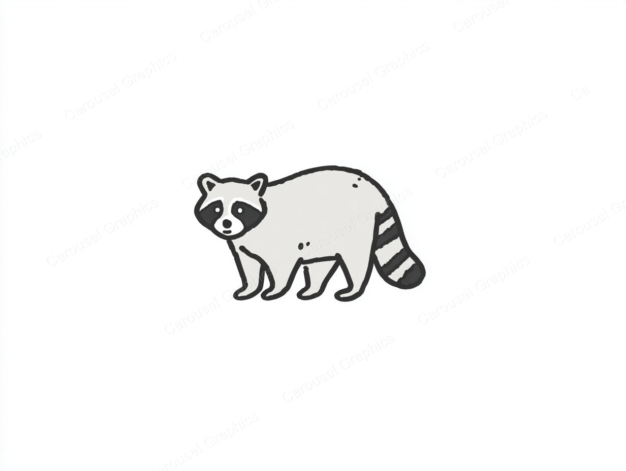 Raccoon Vector Graphic preview