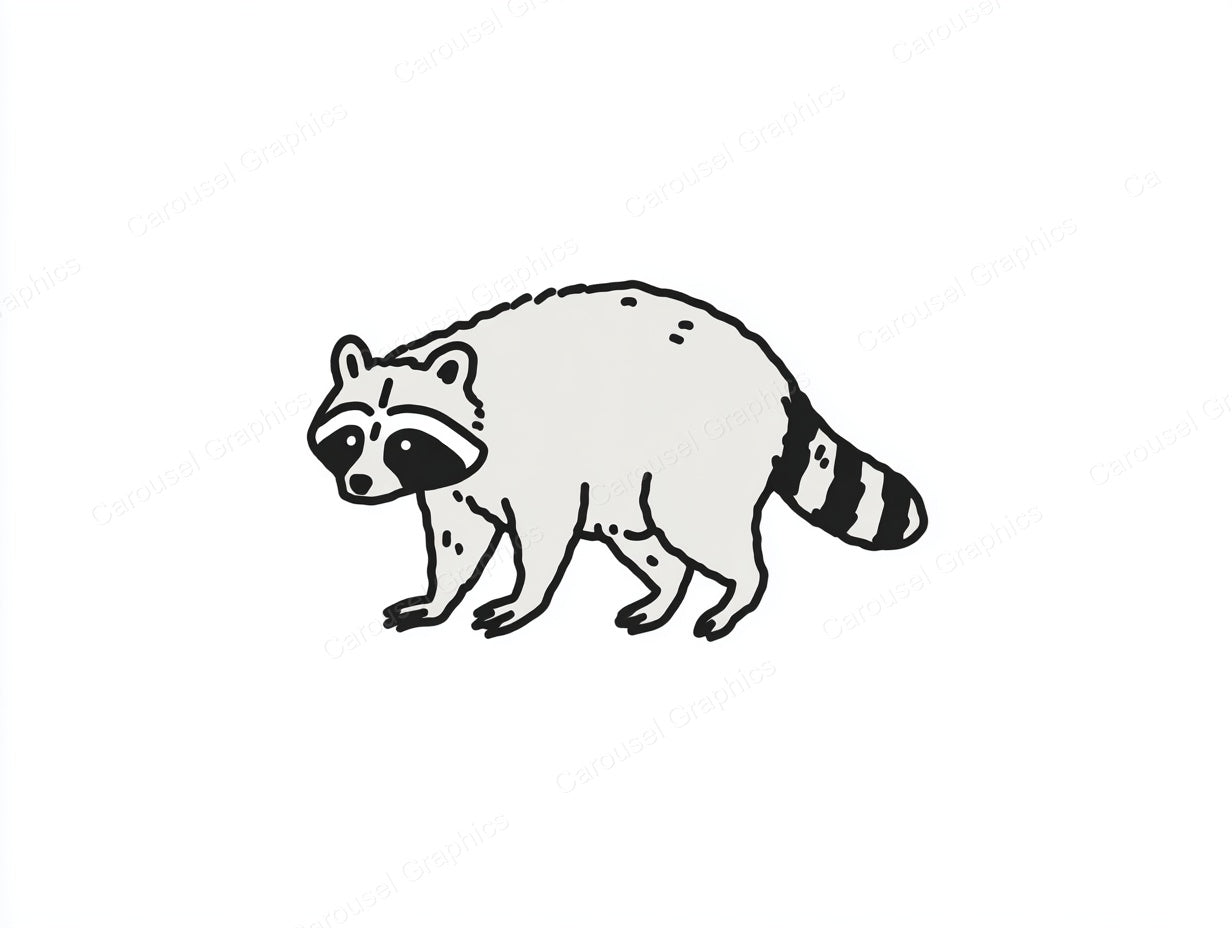 Raccoon Vector Graphic preview