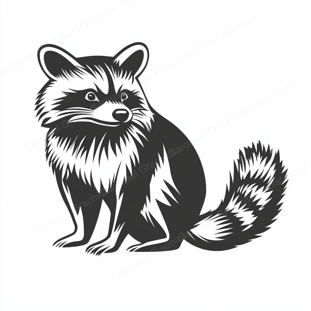 Raccoon Vector Graphic preview