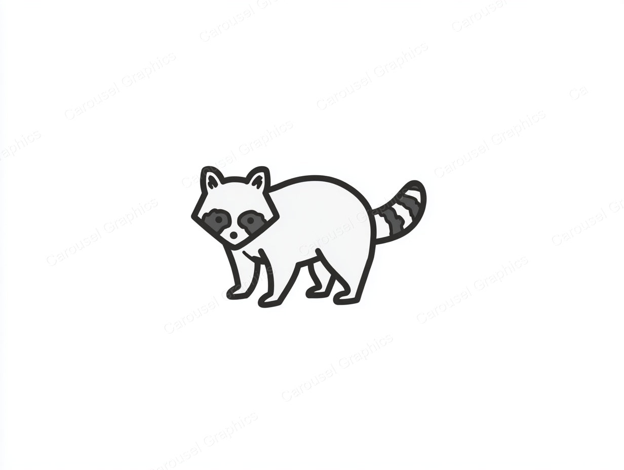 Raccoon Vector Graphic preview