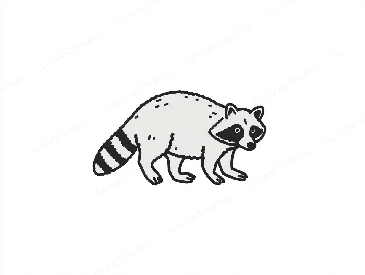 Raccoon Vector Graphic preview