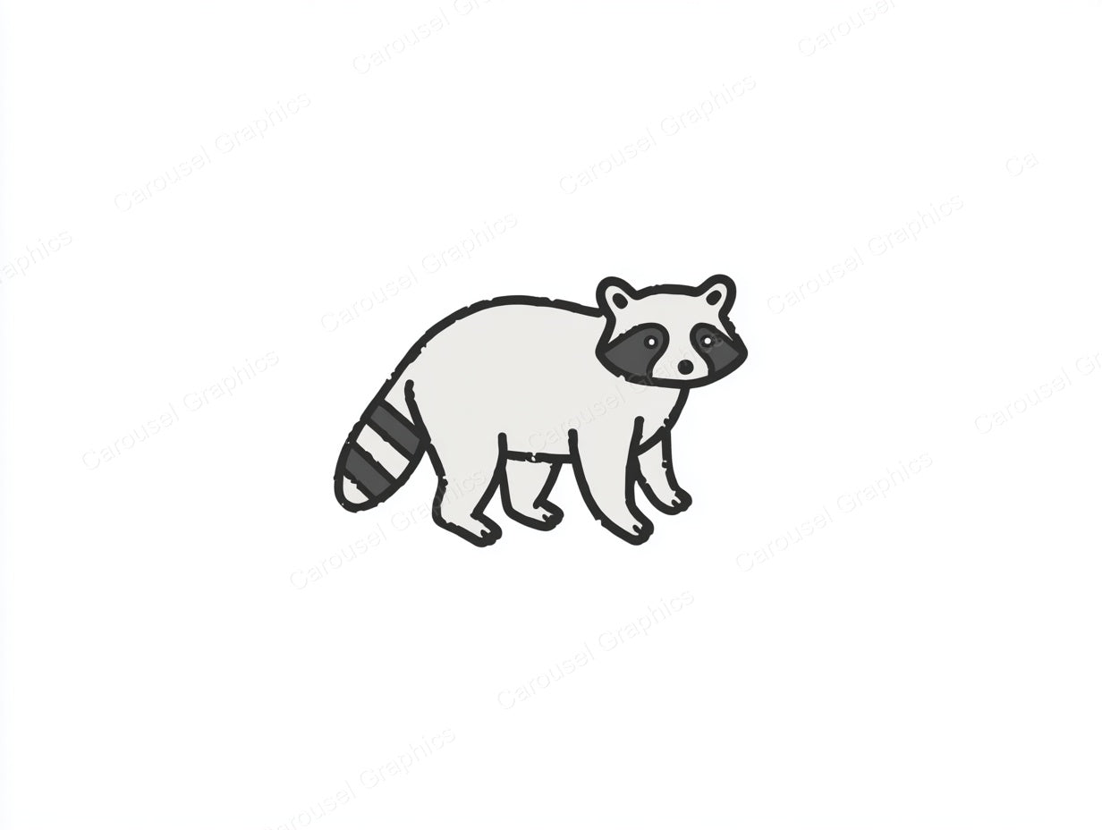 Raccoon Vector Graphic preview