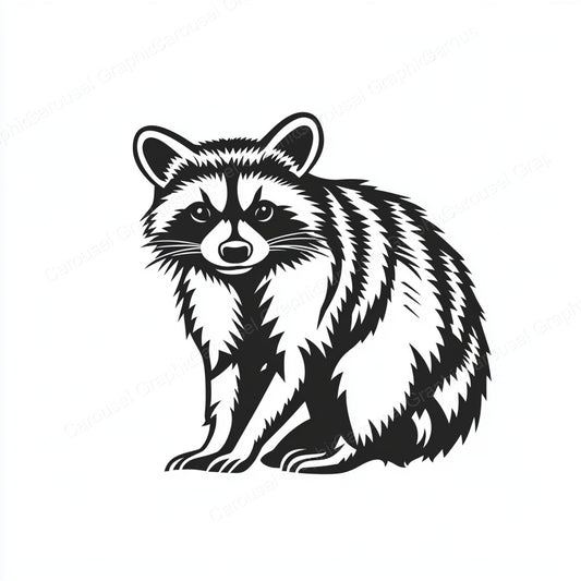 Raccoon Vector Graphic preview