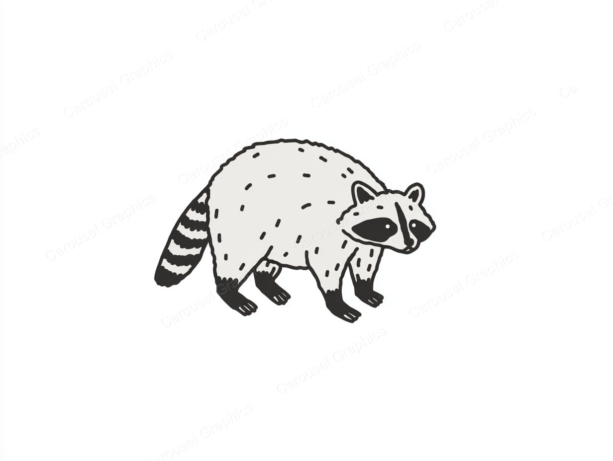Raccoon Vector Graphic preview