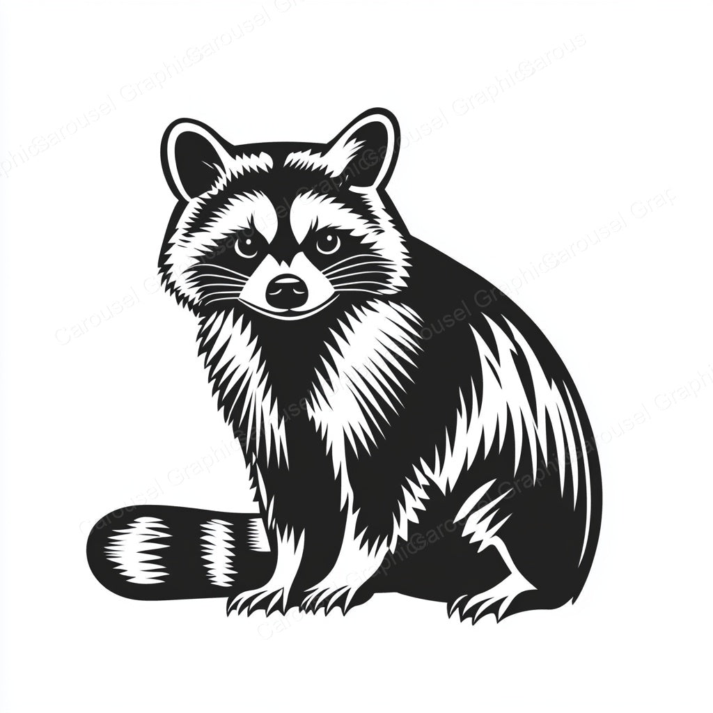 Raccoon Vector Graphic preview