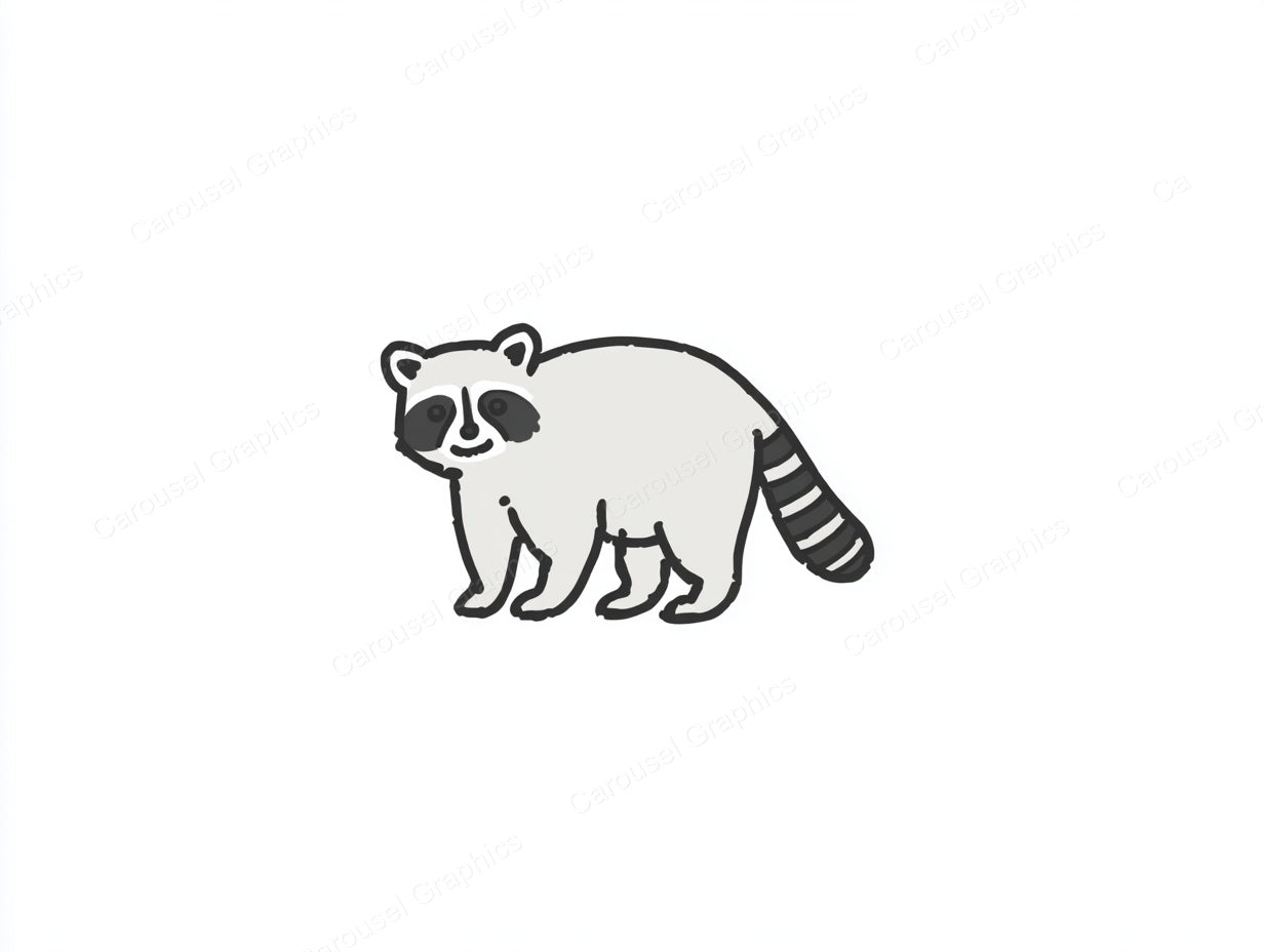Raccoon Vector Graphic preview