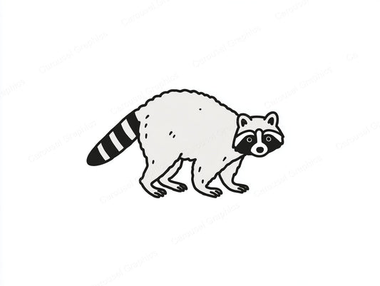 Raccoon Vector Graphic preview