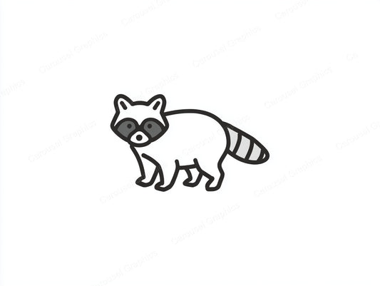 Raccoon Vector Graphic preview