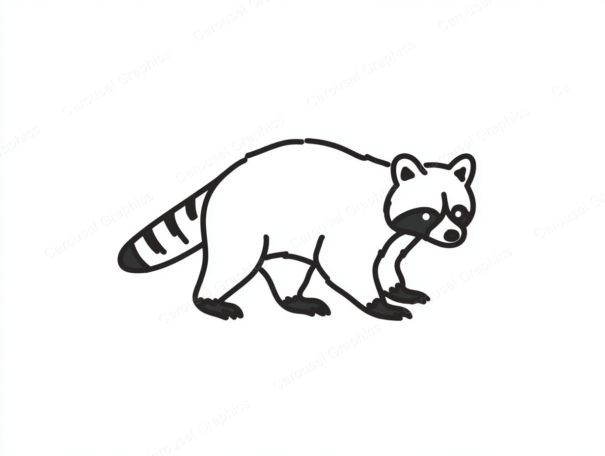 Raccoon Vector Graphic preview
