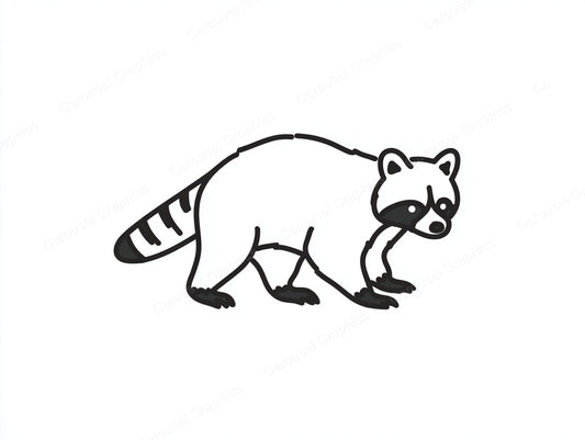 Raccoon Vector Graphic preview