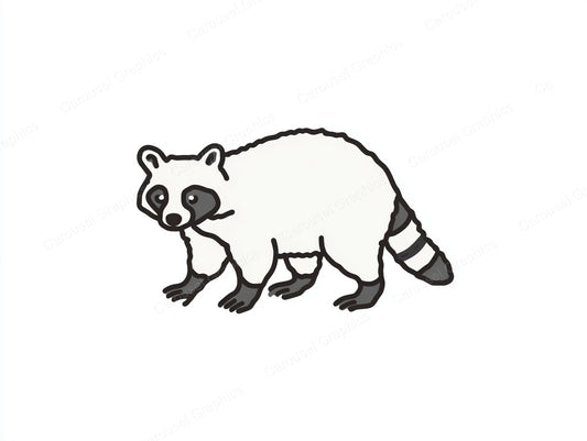 Raccoon Vector Graphic preview